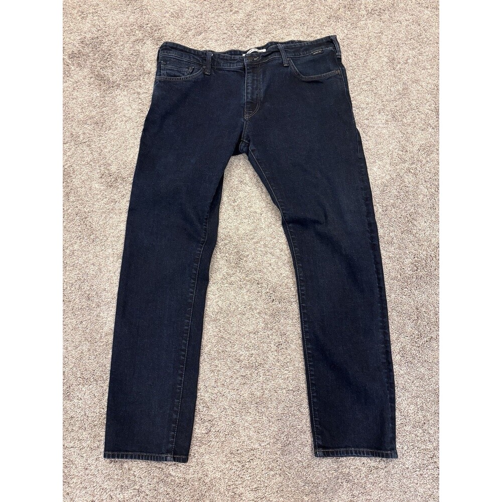 Mavi Men’s Blue Jeans Jake Slim 38 x 30 Dark Wash Modern